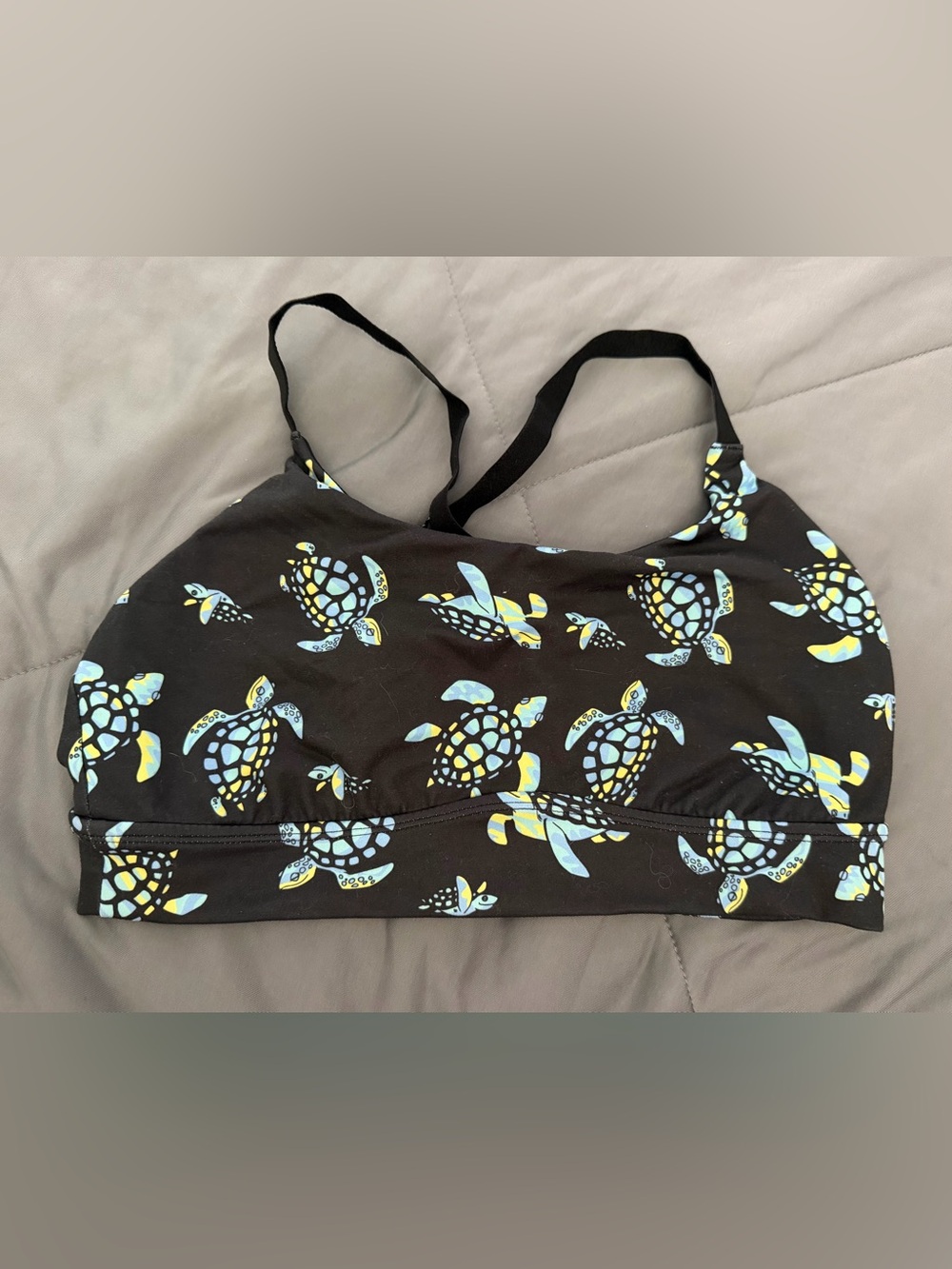 Turtle Print MeUndies Sports Bra